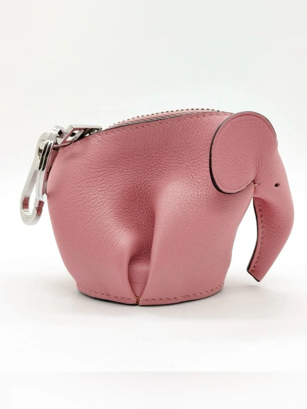 ✨🛍️ Loewe Pink Leather Elephant Coin Pouch Bag Charm